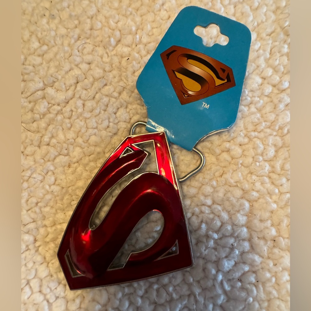 Superman belt buckle